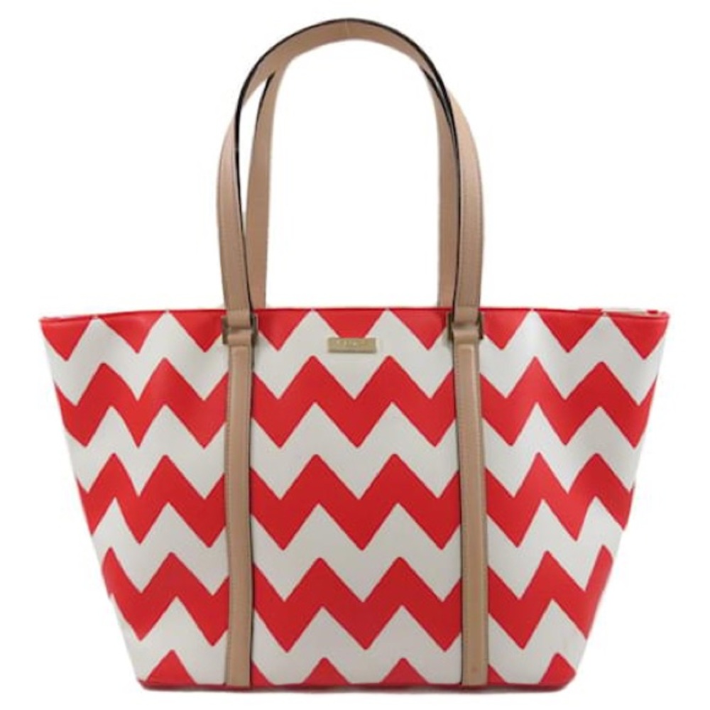 Kate Spade Large Harmony Chevron Tote